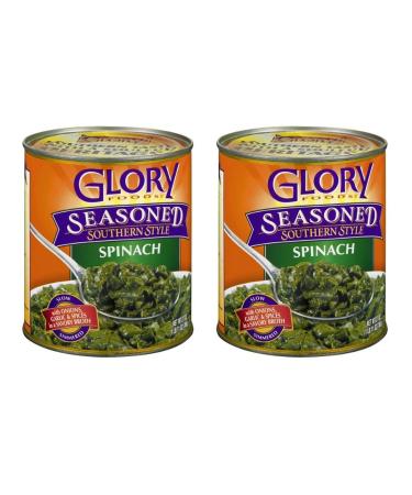 Glory Foods Seasoned Southern Style Spinach (2 Pack, Total of 54oz)
