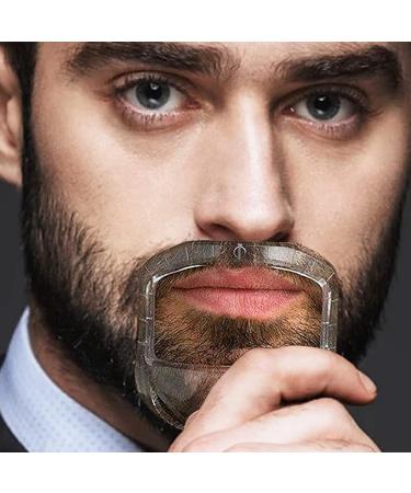 Men's Goatee Shaving Template with 5 Sizes Beard Guide Shaper - Styling & Trimming Stencil for Mustache, Hairline, and Edging - Buy Online on GoSupps.com