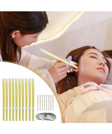 YEJAHY 20 PCS Beeswax Ear Candles Wax Removal Kit for Blocked Ears - Organic Beeswax with Drip Protectors, Cotton Swab - Yellow - Buy Online on GoSupps.com