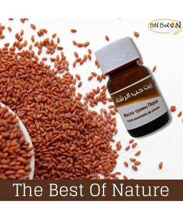 bonballoon 1 Pack Pure & Natural Cresses Cress Seed Seeds Oil Cold Pressed Al Hawaj Elhawag El Hawag Natural Concentrated Crude Perfect Fresh For Body & Skin & Hair (1oz / 30 ml)  - Buy Online on GoSupps.com