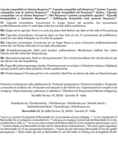 Neronobile Srl Note dEspresso Citroen Thee 40 Capsules - Buy Online on GoSupps.com
