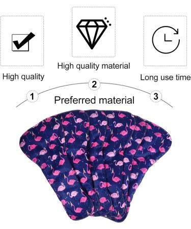 Healifty Reusable Cloth Menstrual Pads | Incontinence Pads 6pcs with Storage Bag | Washable Panty Liners | Eco-Friendly & Comfortable - Buy Online on GoSupps.com