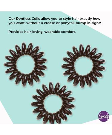 Goody Dentless Jelly Bands Elastic Hair Coils - Black - Medium to Thick Hair - 3 Count - Buy Online on GoSupps.com