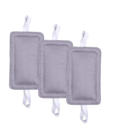Door Silencer Door Jammer Door Closer Cushion Nursery Door Silencer Door Latch Cover 3 Pack for Noise Reducing Quiet Doors Baby Toddler Safety 3.25 x 5.5 Inch (New Grey)