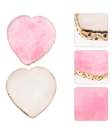 Minkissy 2PCs Resin Mixing Palette - Heart Shaped Nail Art & DIY Color Mixing Tray for Gel Polish & Crafts - Buy Online on GoSupps.com