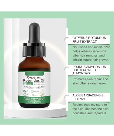 Cyperus Rotundus Oil Natural Plant Extract for Post Hair Removal Care Soothes Skin & Inhibits Hair Growth Soothing Non-Greasy Moisturizing Gentle on All Skin Types Fast Absorbing 2 Fl Oz - Buy Online on GoSupps.com