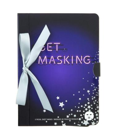 Jean Pierre Cosmetics Get Masking Book - 5 Piece Facial Sheet Masks for Soothing Brightening Hydrating Moisturizing & Firming - Perfect for All Skin Types - Buy Online on GoSupps.com