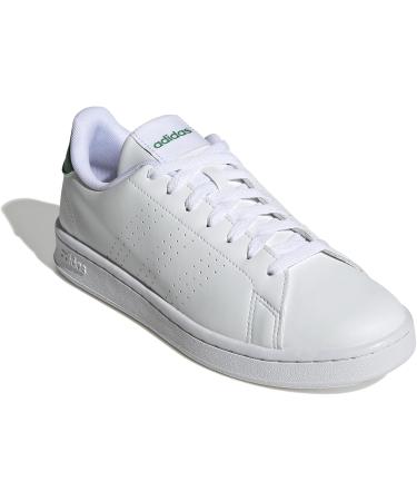 Buy adidas Men's Advantage Tennis Shoes - 43 1/3 EU - Ftwr White & Green | International Shipping Available - Buy Online on GoSupps.com