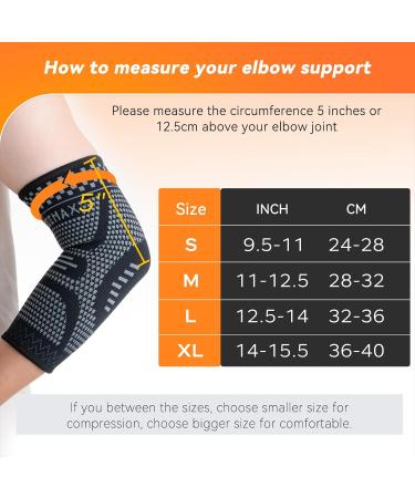 INDEEMAX Elbow Support for Men and Women Compression Sleeve for Tendonitis Arthritis Pain Relief Golfers/Tennis Elbow Support Strap for Weightlifting Sports Protection Pair XL XL Black-Pair - Buy Online on GoSupps.com