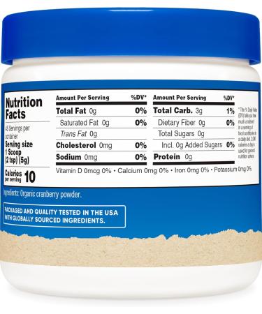 Nutricost Organic Cranberry Powder 8 oz 5G per Serving - Non-GMO Gluten-Free - Buy Online on GoSupps.com