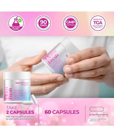 Vaginal Probiotics for Women Vaginigal Health Prebiotic + Probiotic 15 Billion CFUs 60 Capsules - Clinically Tested for UTI Prevention pH Balance & Vaginal Flora Wellness - Buy Online on GoSupps.com