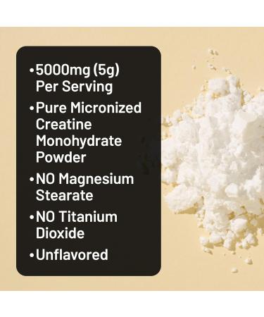 NatureWise Micronized Creatine Monohydrate Powder 5000mg (5g) Per Serving - Creatine for Women & Men - Pure Unflavored Supports Lean Muscle Mass Endurance - 100 Servings - Buy Online on GoSupps.com