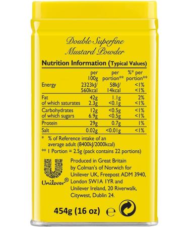 Colman's Original English Mustard Powder Superfine and Vegan English Mustard Flour without Artificial Additives (2 Piece (2 - Buy Online on GoSupps.com