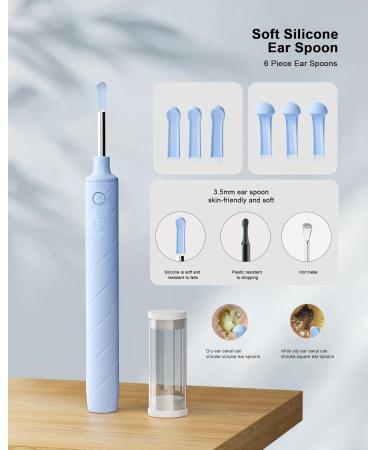 Buy TOKNOOME Ear Wax Removal Kit - 1080P Visual Ear Cleaner with Camera 6 Ear Picks & Spoons for iOS & Android - International Shipping Available - Buy Online on GoSupps.com