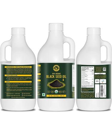 QURA Cold-Pressed Organic Black Seed/Nigella Sativa/Kalonji Seeds Oil (1000ml) USDA Organic Virgin Grade No GMO and Untreated Edible Oil. - Buy Online on GoSupps.com