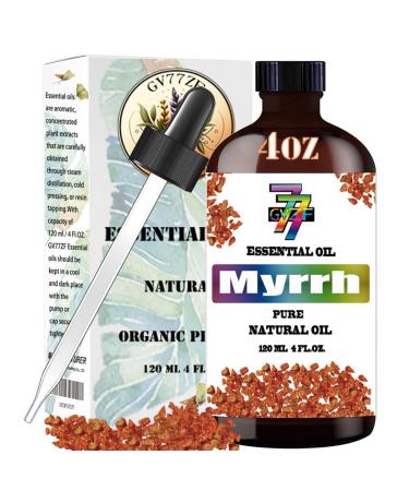 Myrrh Essential Oil (4 oz/120 ml) - Myrrh Oils Used in diffusers humidifiers Home Baths Cleaning Products Yoga DIY Soaps and DIY Scented Candles