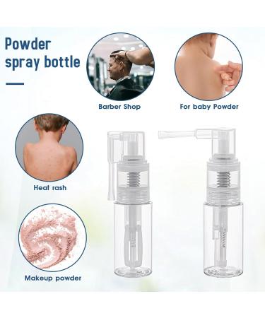 KALIONE 2 PCS Empty Powder Spray Bottle 25ml - Reusable Detachable Body Glitter Spray for Face Hair & Nails - Travel-Friendly Body Care Accessories - Buy Online on GoSupps.com