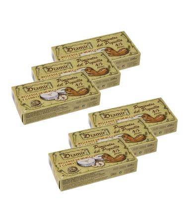 diamir Lot 6x Pepper/piquillo stuffed with hake shrimp - Box 220g