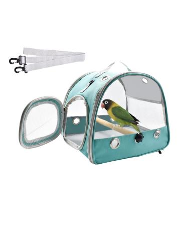 Wildox Bird Carrier Travel Cage Parrot,Portable Pet Bird Parrot green