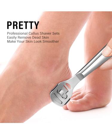 Drybely Professional Pedicure Tool Set - Stainless Steel Cornel Remover & Razor for Hard Skin & Dead Skin Care - 10 Blades for Perfect Foot Maintenance - Buy Online on GoSupps.com