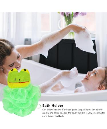 Bath Sponges for Shower Cartoon Kids Loofahs for Shower Kids Bath Sponge Cartoon Body Scrubber Shower Ball Bath Sponge Mesh Bath Ball Gentle Shower Sponge Washing Bath Ball for Bathroom Home Frog - Buy Online on GoSupps.com