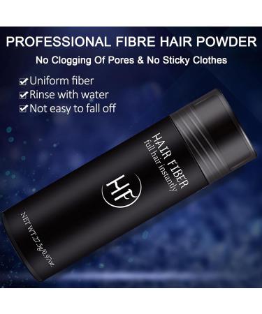 Hair Fibres Black Hair Fibres Thick Fiber Hair Fibres For Instant Thicking Hair Building Fibres For Hair Powder Women And Men Hairline Powder For Thinning Hair Hairline Concealer Waterproof - Buy Online on GoSupps.com