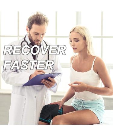 KGONE Knee Support Breathable Anti-Slip Knee Compression Sleeve for Men & Women Knee Support Brace for Joint Pain Relief Arthritis Recovery Running Basketball Walking Sports (Single Wrap) L (Pack of 1) - Buy Online on GoSupps.com