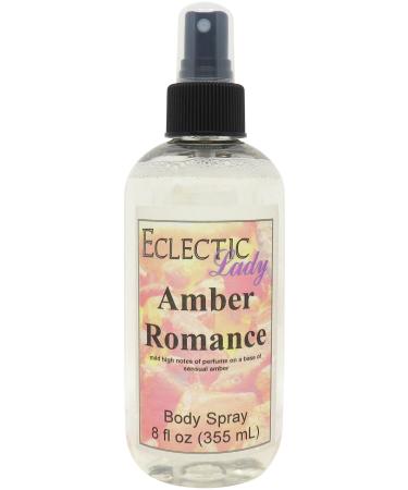 Amber Romance Body Spray 8 ounces Body Mist for Women with Clean Light & Gentle Fragrance Long Lasting Perfume with Comforting Scent for Men & Women Cologne with Soft Subtle Aroma For Daily Use 8 Fluid Ounces