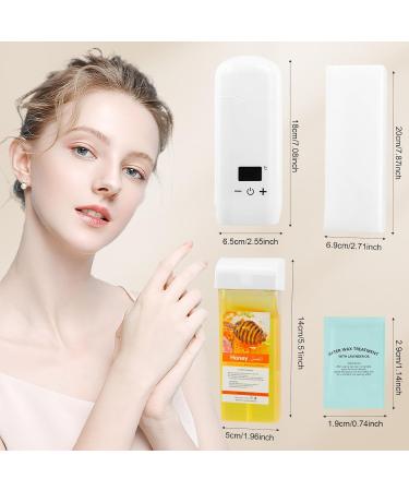 Digital Roll On Wax Kit Wax Roller Kit for Hair Removal Wax Warmer Kit for Large Areas of the Body Great Gift for Home and Salon Use - Buy Online on GoSupps.com