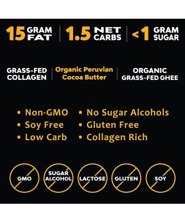 MariGold Keto Fat Bombs - Lemon Coconut Flavor - Low Carb, Collagen Rich, Grass-fed Ghee, Organic Cocoa Butter - Gluten-Free & Non-GMO - 3 Bags, 5 Servings Each - Buy Online on GoSupps.com