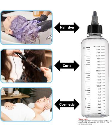 2 Pack Applicator Bottle for Hair 8.5oz Hair Color Applicator Bottle Twist-On Top Tip Cap Hair Oil Applicator Plastic Squeeze Bottle Root Hair Dye Bottle with Graduated Scale - Buy Online on GoSupps.com