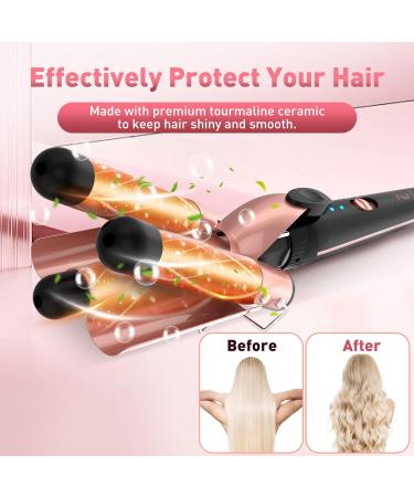 5 in 1 Wand Curling Iron Set - Interchangeable Ceramic Curlers Dual Voltage Hair Waver & Quick Heating Tool - Perfect for International Shipping - Buy Online on GoSupps.com
