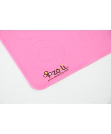 Zoli Baby Matties Silicone Travel Mats - Pink (2 ct) | Portable & Easy to Clean - Buy Online on GoSupps.com