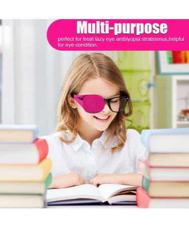 6pcs Reusable Glasses Eye Patch - Non-Woven Eye Patches for Adults & Kids | Lazy Eye Amblyopia Strabismus (Pink) - International Shipping - Buy Online on GoSupps.com