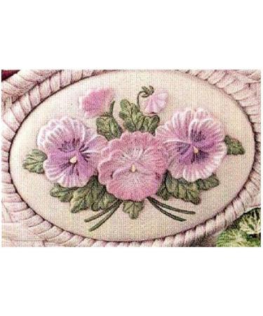 Dona's Pansy Seasons Inserts (Set of 2) - Paintable Ceramic Bisque - Made in USA - Buy Online on GoSupps.com