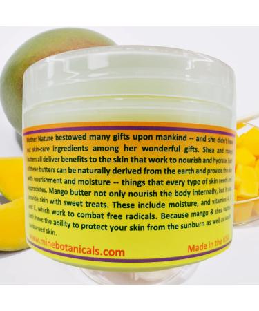 Mine Botanicals Whipped Body Butter with Mango Butter 8 oz Moisturizing Nourishing - Buy Online on GoSupps.com