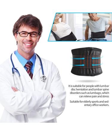 Adjustable Back Support Belt | Bodybuilding Lumbar Belt for Pain Relief & Posture Correction | 9A-XL (Waist 100-120cm) - Buy Online on GoSupps.com