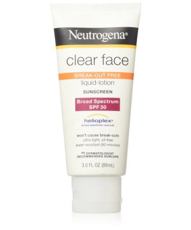 Neutrogena Clear Face Sunscreen SPF 30 3-Ounce (Pack of 2) - Buy Online on GoSupps.com