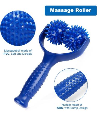 Premium Massage Rolls with Handles - Hedgehog Ball Roller for Foot & Muscle Pain Relief - Buy Online on GoSupps.com
