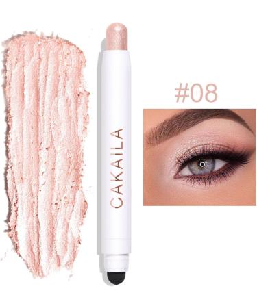 Eye Brightener Stick Smudge-Proof Double-end Pencil Eyeshadow Stick | Stick Highlighter Makeup Automatic Rotating for Women Girls - Buy Online on GoSupps.com