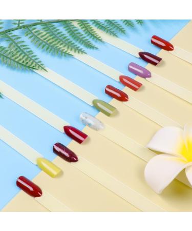100PCS Transparent Nail Art Display Sticks - Natural Color Swatch for Gel Polish DIY Christmas Gift - Buy Online on GoSupps.com