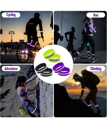 Bohrma Reflector Tapes Set - Double Reflector Strips for Outdoor Jogging & Biking | Strong Velcro Fasteners - 6 Pack - Buy Online on GoSupps.com