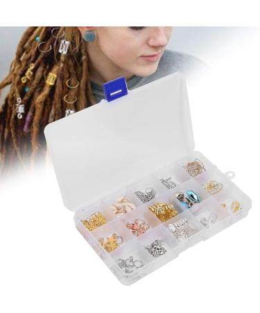 Shop DIY Hair Braid Rings - Snowflake Leaves Pendant Dreadlocks Jewelry Accessories for Unique Hair Styles - Buy Online on GoSupps.com