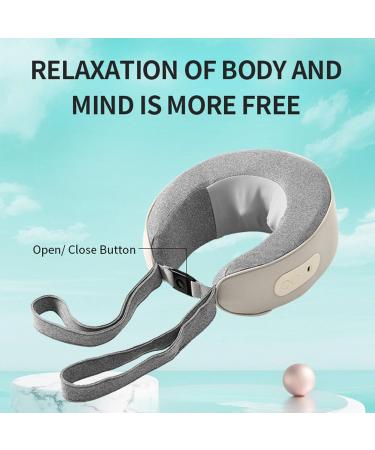 Portable Neck Massage Device - Wireless Shiatsu Massager with 2 Modes | Relax Muscles at Home Office or Car - Buy Online on GoSupps.com