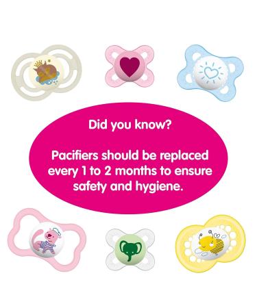 MAM Perfect Night Baby Pacifier | Glows in the Dark | Patented Nipple | 2 Pack for 16+ Months | Ideal for Boys - Buy Online on GoSupps.com