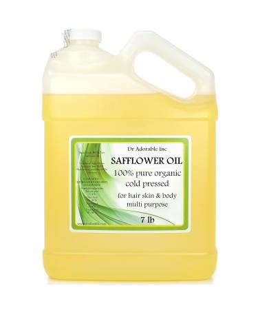 Dr Adorbale - 7 lb - Safflower Oil - 100% Pure Natural High Oleic Organic Cold Pressed