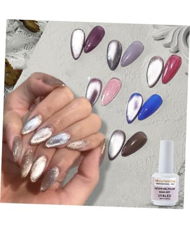 minkissy 1pc Uv Led Nail Gel Polish Cat Eye Nail Polish Gel Chameleon Cat Eye Uv Polish Gel Manicure Accessories Beautiful Nail Gel - Buy Online on GoSupps.com