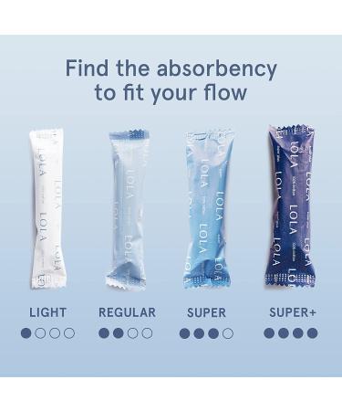 Lola Unscented Organic Cotton Tampons - Super Absorbency - 80 Count - Chlorine & Toxin Free - Leak Protection - BPA Free - 20 Count (Pack of 4) - Buy Online on GoSupps.com