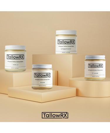 100% Grass-Fed Beef Tallow for Skin Whipped Tallow Honey Balm Pure & Organic Moisturizer for Face & Body with Manuka Honey Jojoba & Calendula Deep Hydration & Soothing (4 oz Vanilla Scented) Vanilla 4 Ounce (Pack of 1) - Buy Online on GoSupps.com