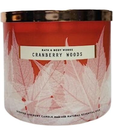 Bath & Body Works Cranberry Woods 3-Wick Candle with Essential Oils - 14.5 oz - 2021 Autumn Collection - International Shipping Available - Buy Online on GoSupps.com